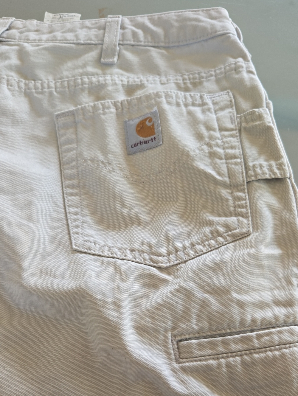 Carhartt Men's Cream Relaxed Work Jeans